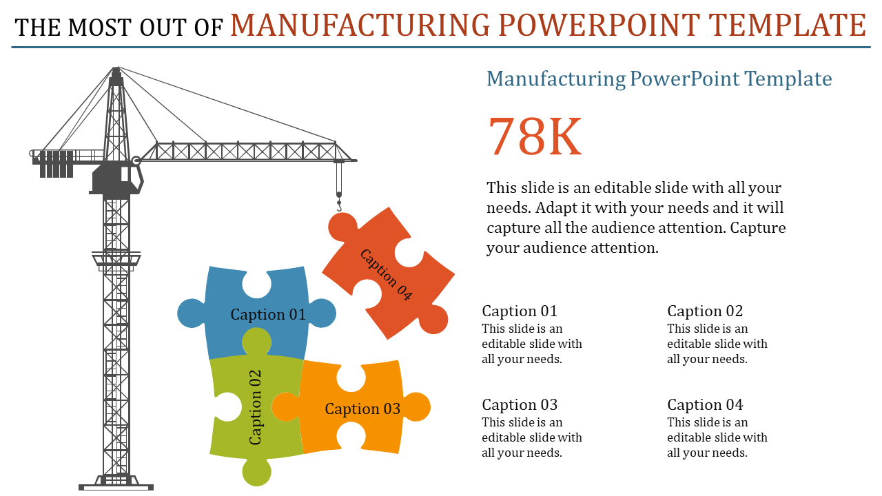 Simple Manufacturing PowerPoint Template Slide Designs